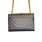 YSL Envelope Media in pelle Nera