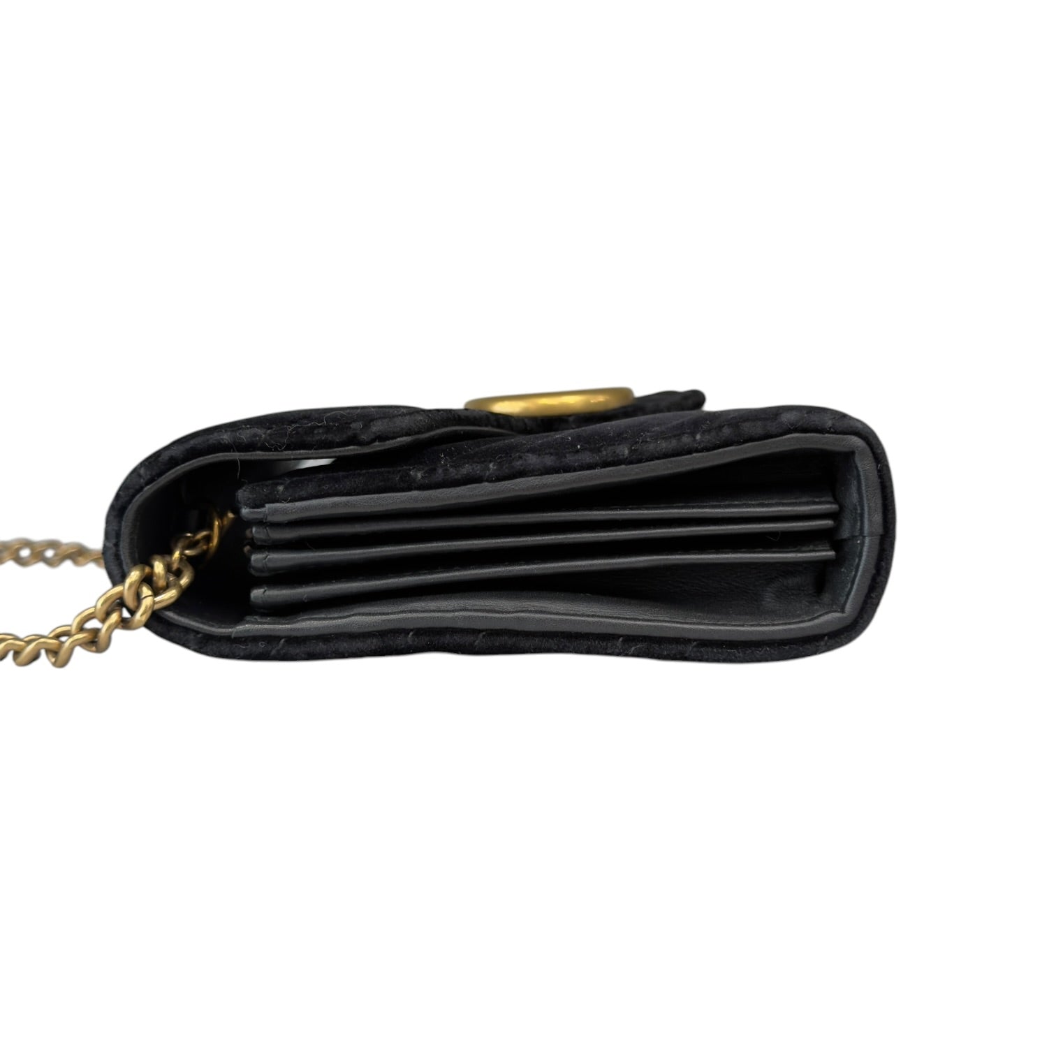 Gucci Marmont Chain Nera in Velluto