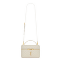 YSL Gaby Vanity Grande in pelle Bianca