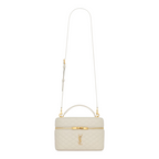YSL Gaby Vanity Grande in pelle Bianca