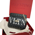 Valentino Rockstud Nera in pelle