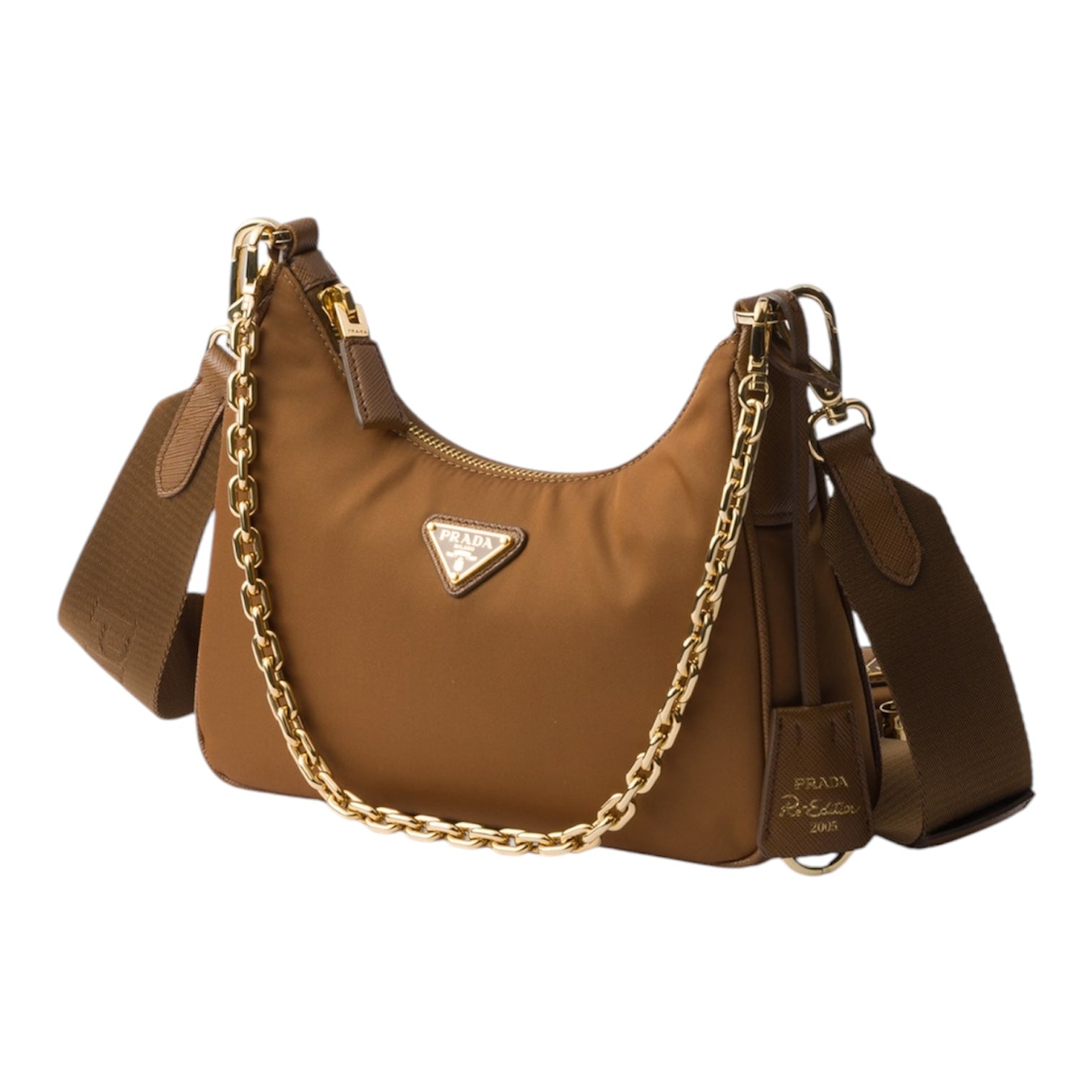 Prada Re-Edition 2005 Brandy con Ciondolo
