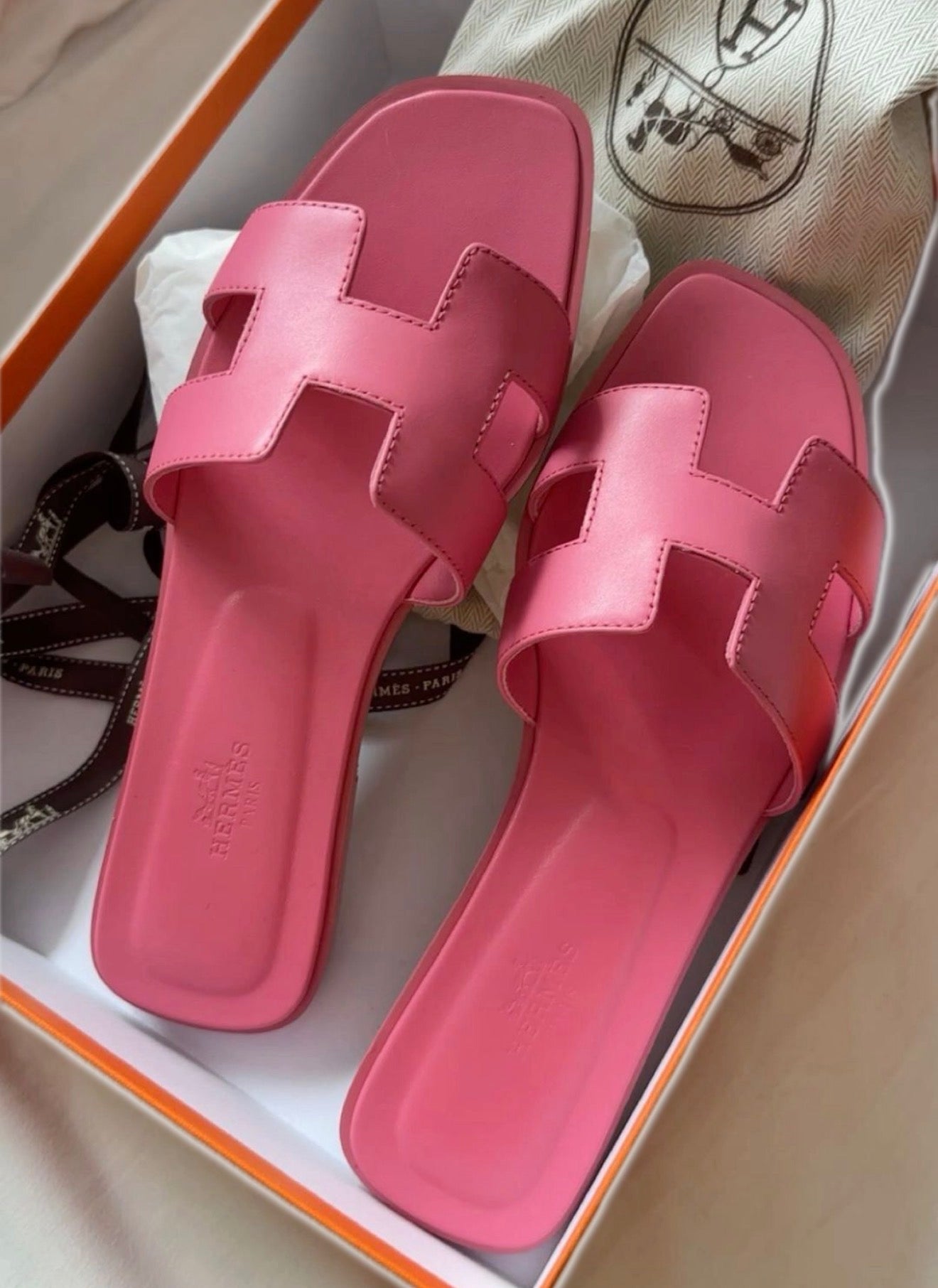 PRE ORDER HERMÈS SANDALI ORAN 38 PINK