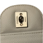 Chanel Jumbo 30 Caviar Bianca Edizione Milano