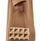 YSL Jamie Medium in Suede and Shearling