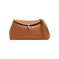Toteme T-Lock Clutch Marrone Chiaro