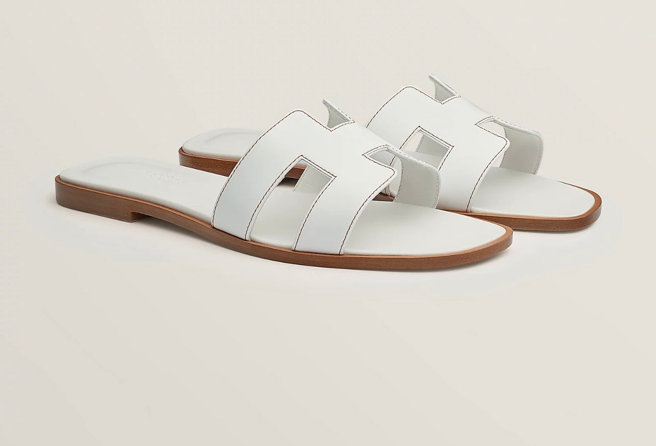 PRE ORDER HERMÈS SANDALI ORAN 39 BIANCHE