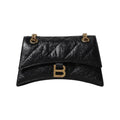 BALENCIAGA CRUSH PICCOLA IN PELLE NERA