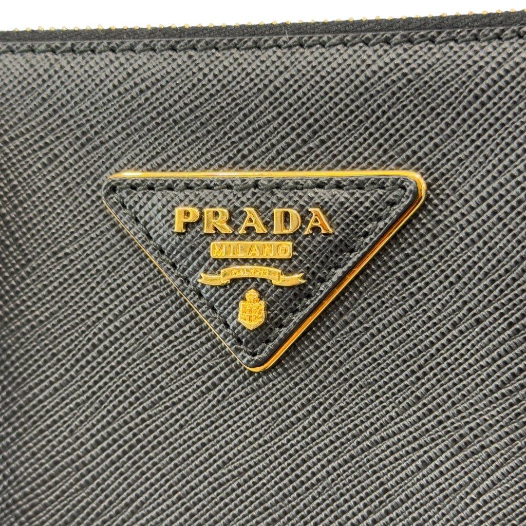 Prada Mini Tote Nera in Saffiano e Gemme