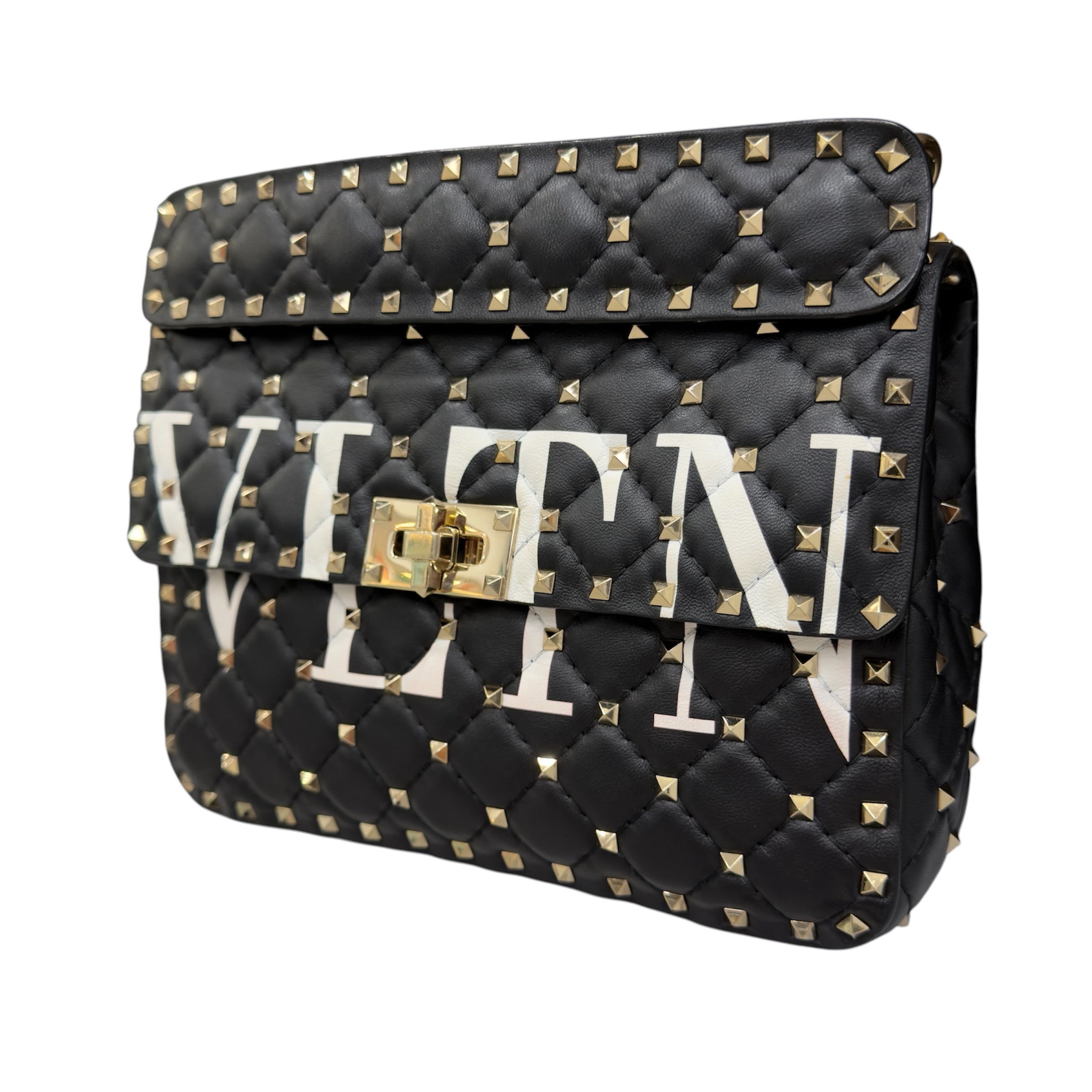 Valentino Rockstud Nera in pelle