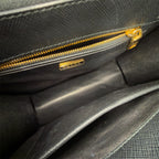 Prada Mini Tote Nera in Saffiano e Gemme