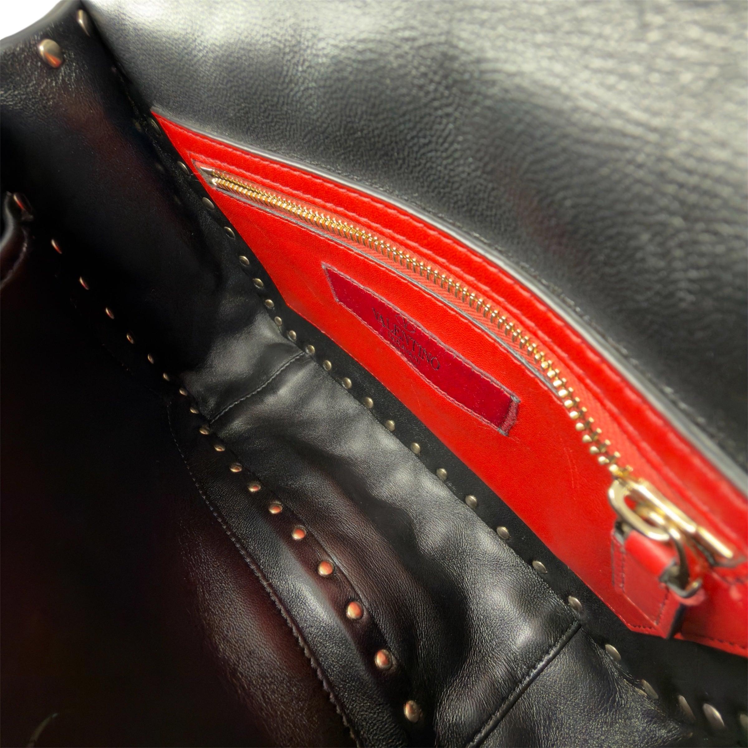Valentino Rockstud Nera in pelle
