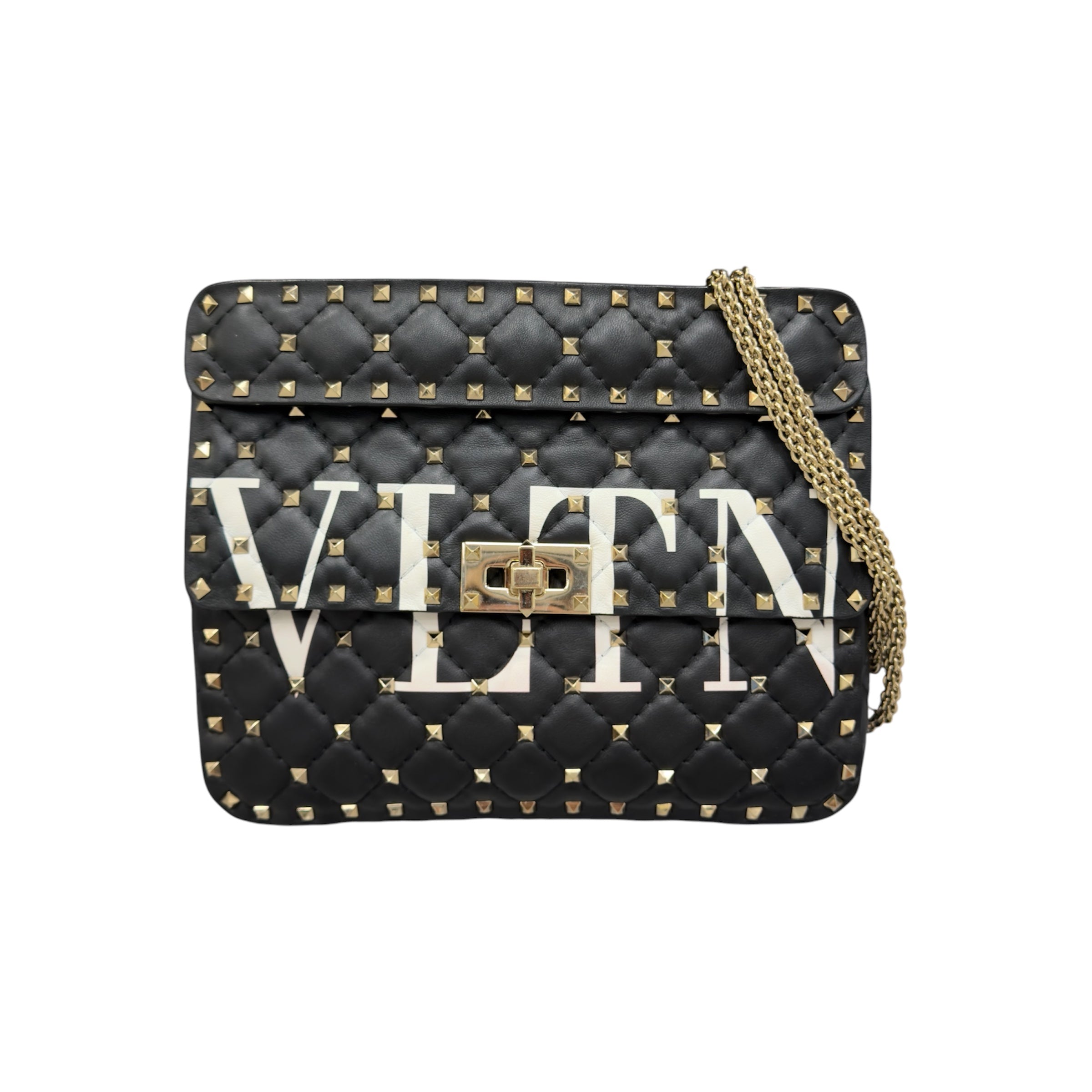 Valentino Rockstud Nera in pelle