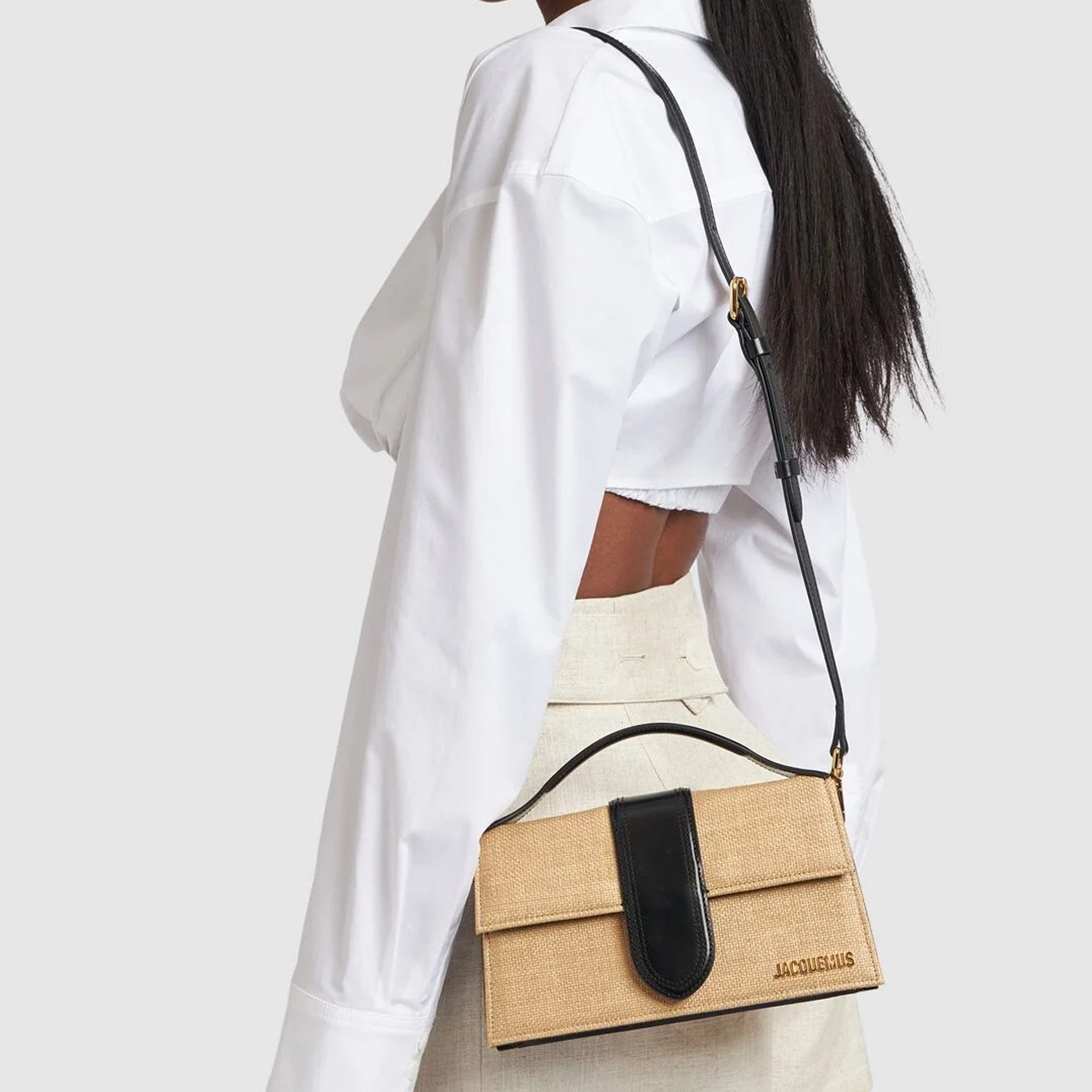 JACQUEMUS LE GRAND BAMBINO RAFFIA