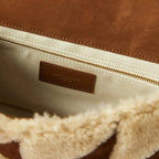YSL Jamie Medium in Suede and Shearling
