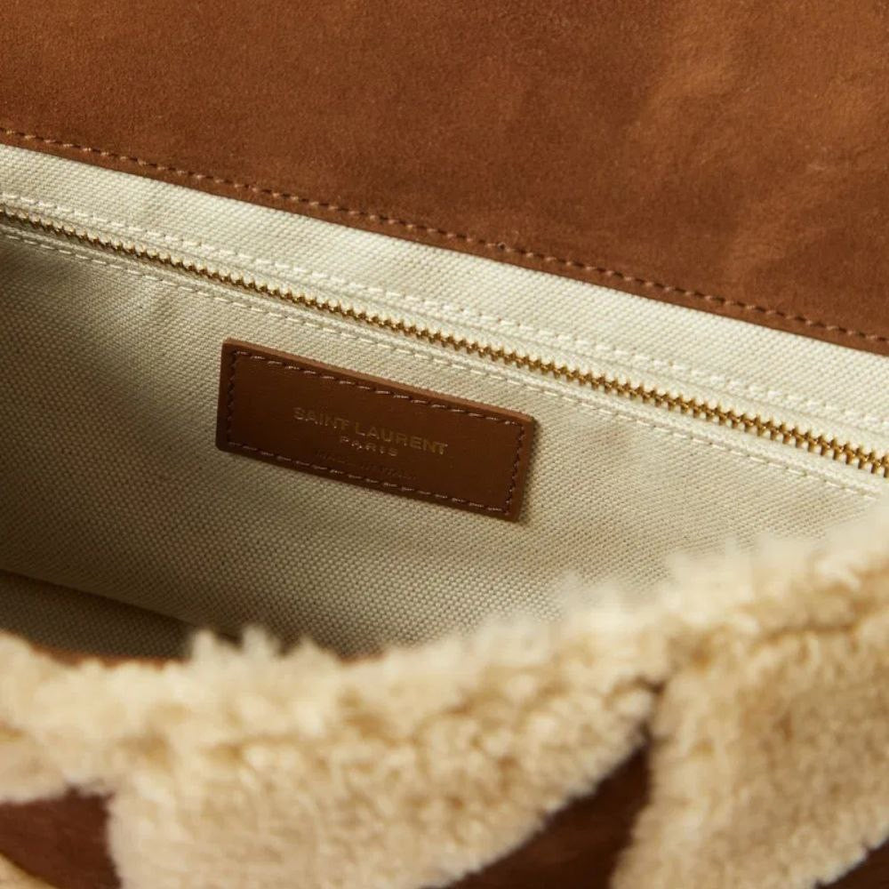YSL Jamie Medium in Suede and Shearling