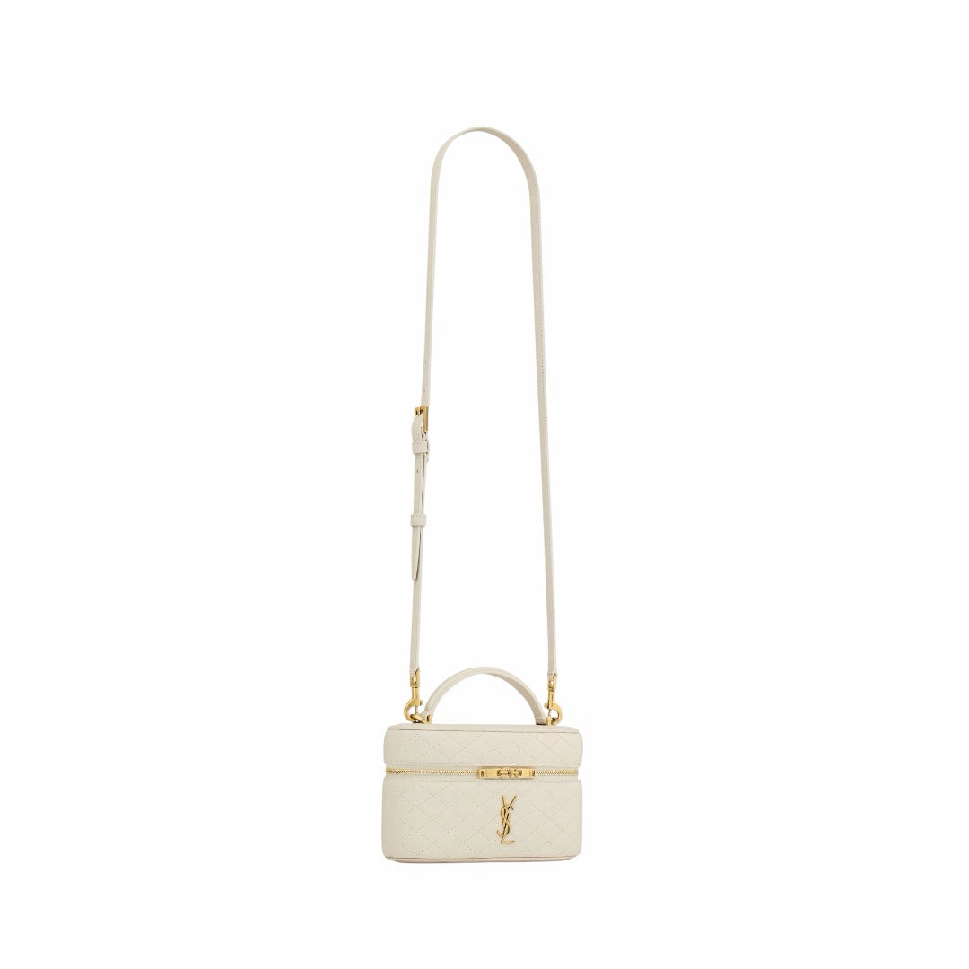 YSL Gaby Vanity Bag in pelle Bianca