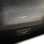 YSL Envelope Media in pelle Nera