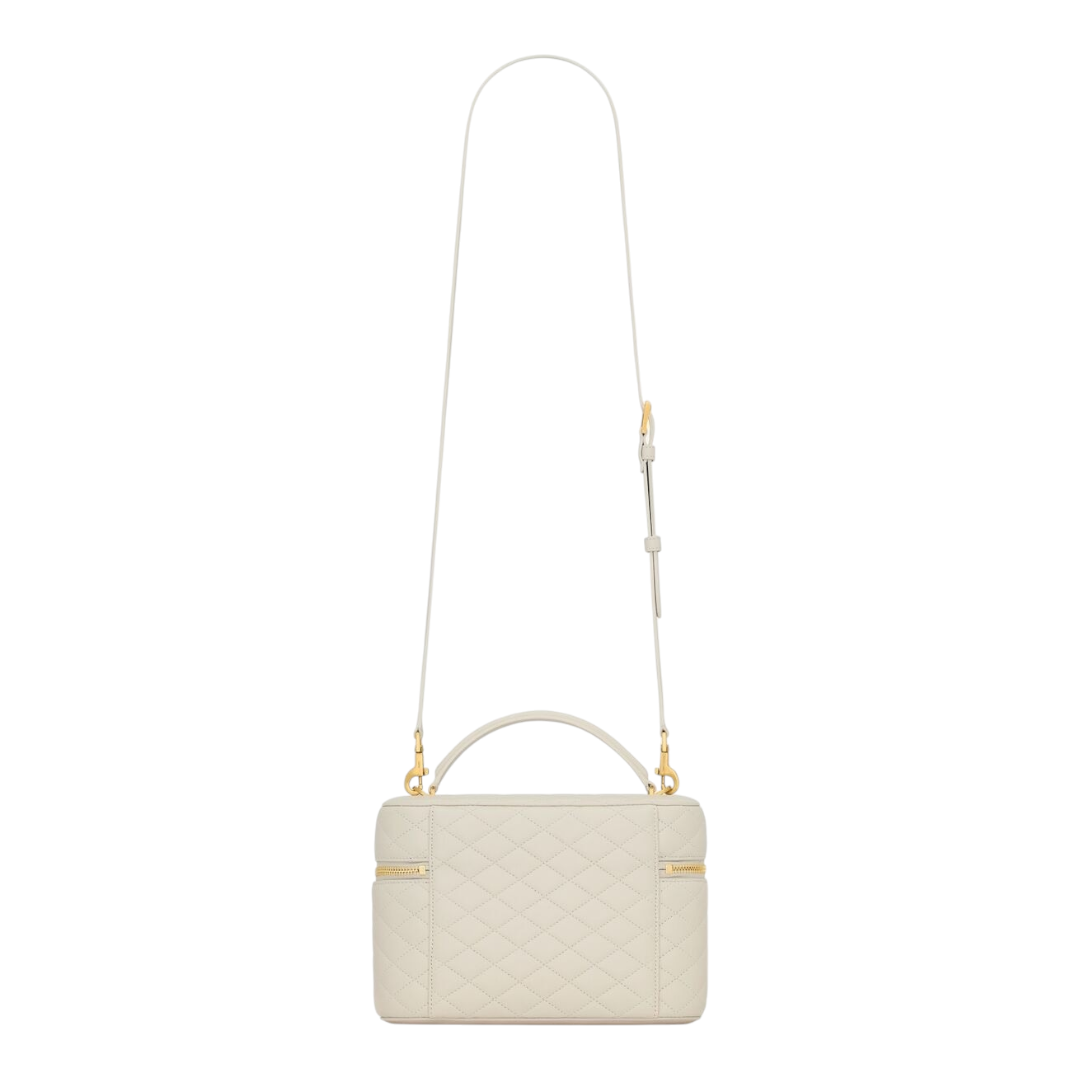 YSL Gaby Vanity Grande in pelle Bianca