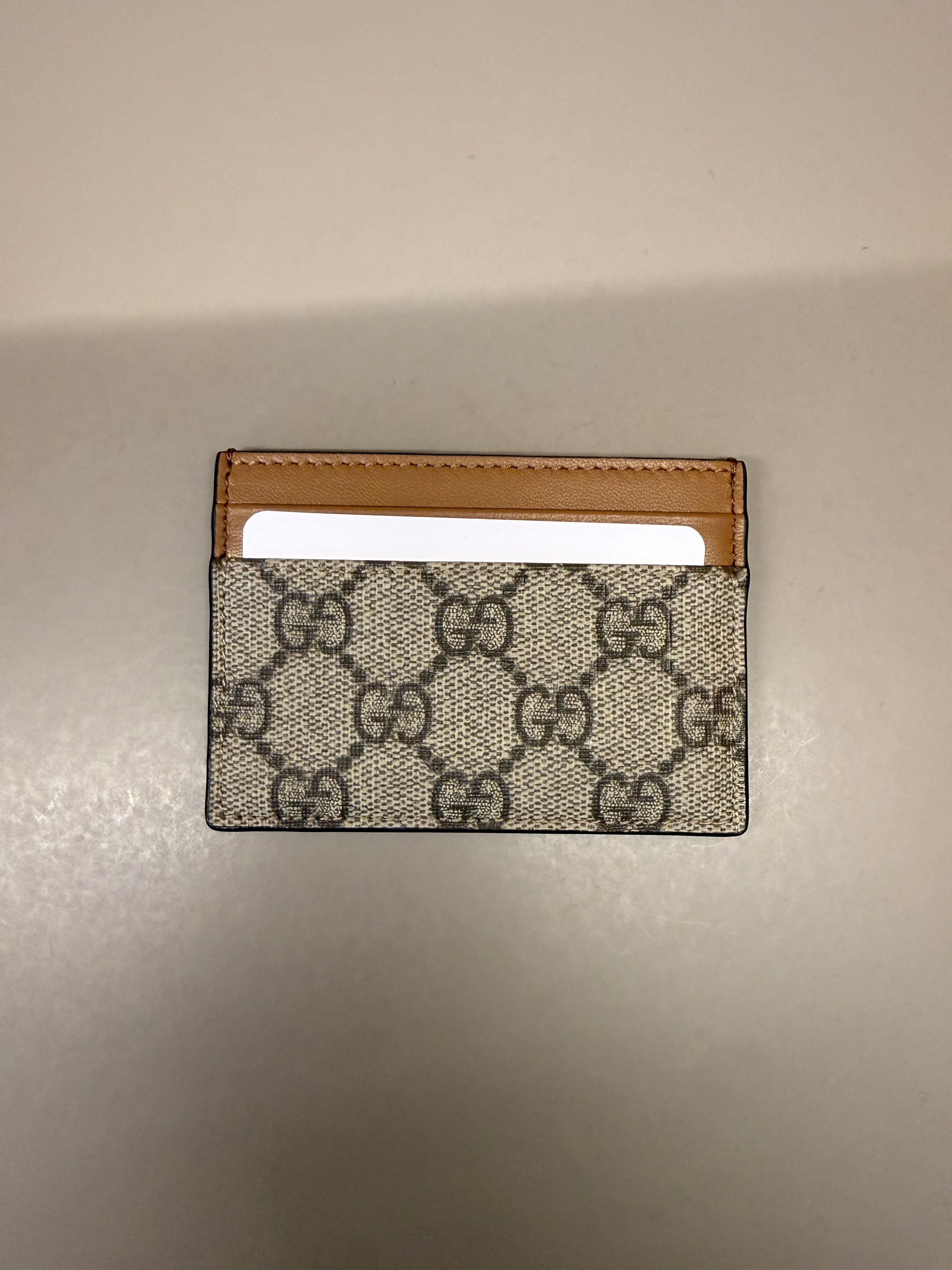 GUCCI PORTACARTE CUOIO