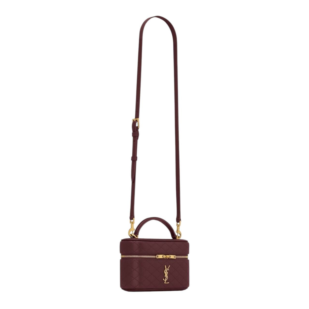 YSL Gaby Vanity Bag in pelle Bordeaux