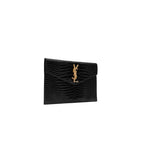 YSL Pochette Uptown Coccodrillo Nera