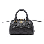 Gucci Bauletto Mini GG Nero in Pelle