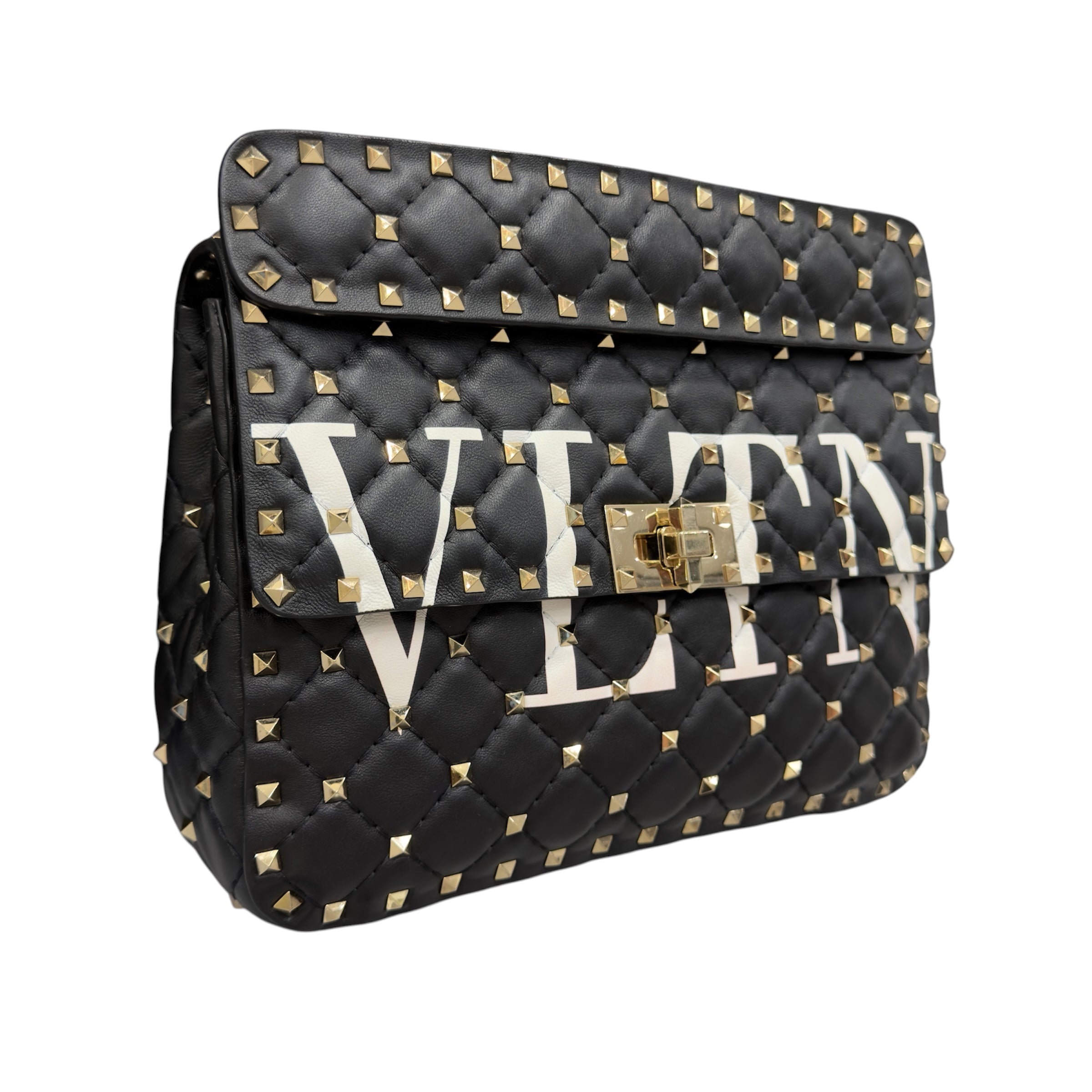 Valentino Rockstud Nera in pelle