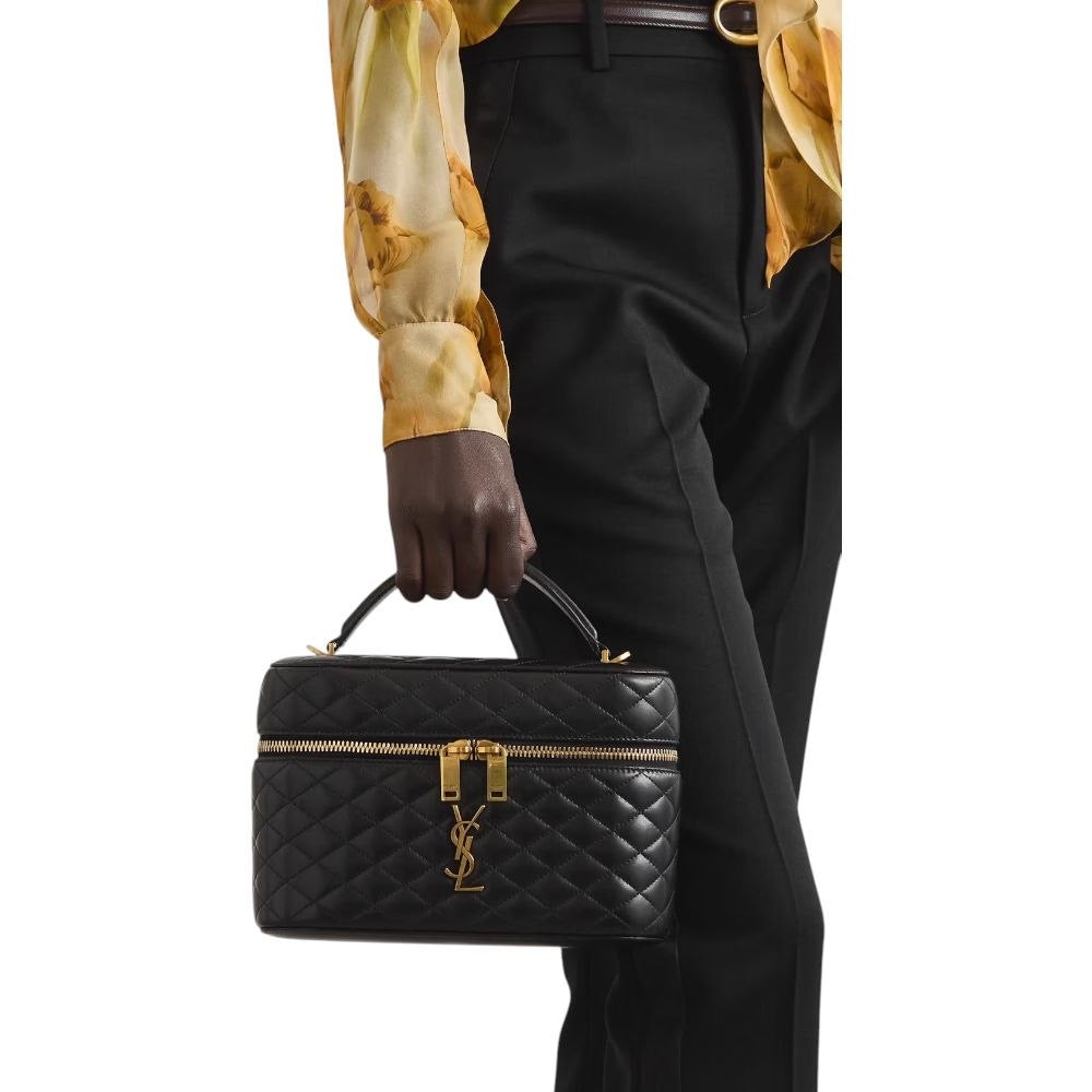 YSL Gaby Vanity Grande Bag in pelle nera