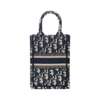 Dior Mini Book Tote Jacquard Blu
