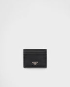 Prada Portacarte Saffiano Nero/argento
