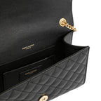 YSL Envelope Small in Pelle Nera