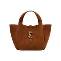 YSL Le 5 a 7 Baby Bea Cognac in Suede