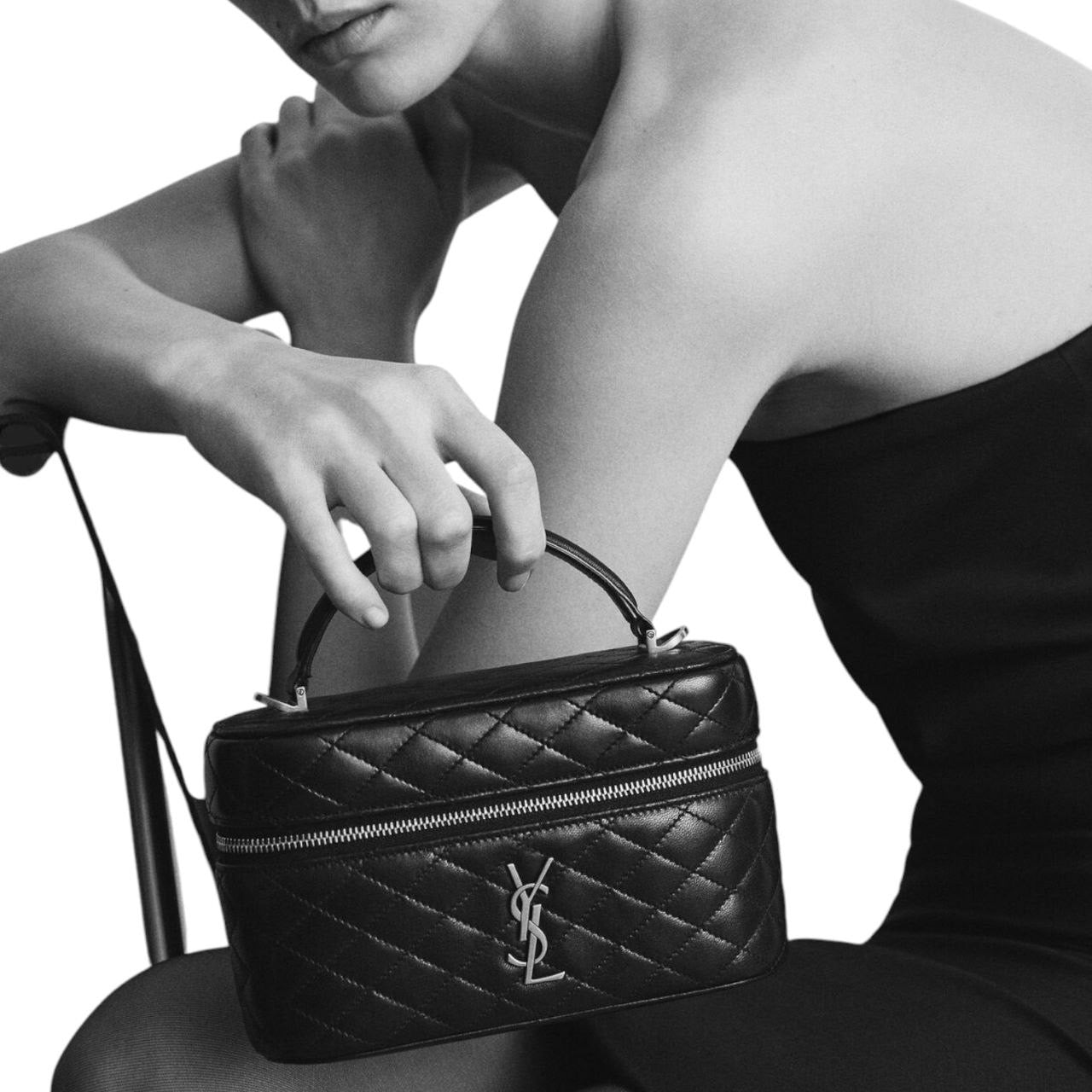 YSL Gaby Vanity Bag in pelle Bordeaux