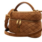 YSL Gaby Vanity Medio Marrone Scamosciato
