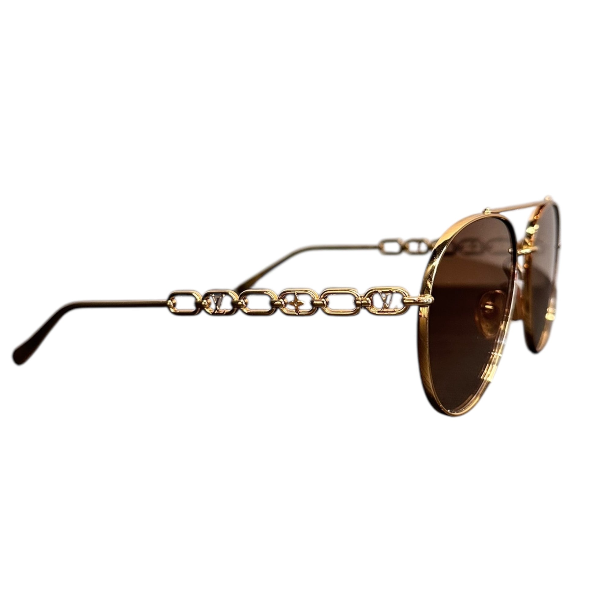 LOUIS VUITTON OCCHIALI DA SOLE MY LV CHAIN PILOT