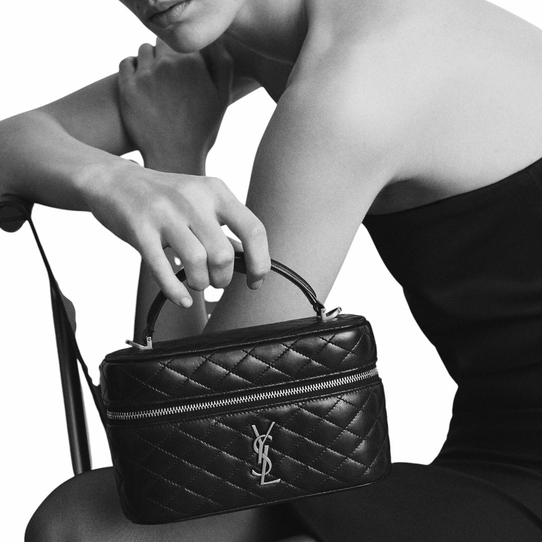 YSL Gaby Vanity Bag in pelle Bianca