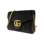 Gucci Marmont Chain Nera in Velluto
