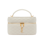 YSL Gaby Vanity Grande in pelle Bianca