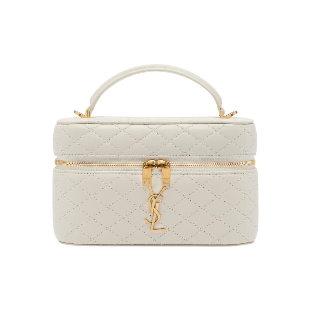 YSL Gaby Vanity Grande in pelle Bianca