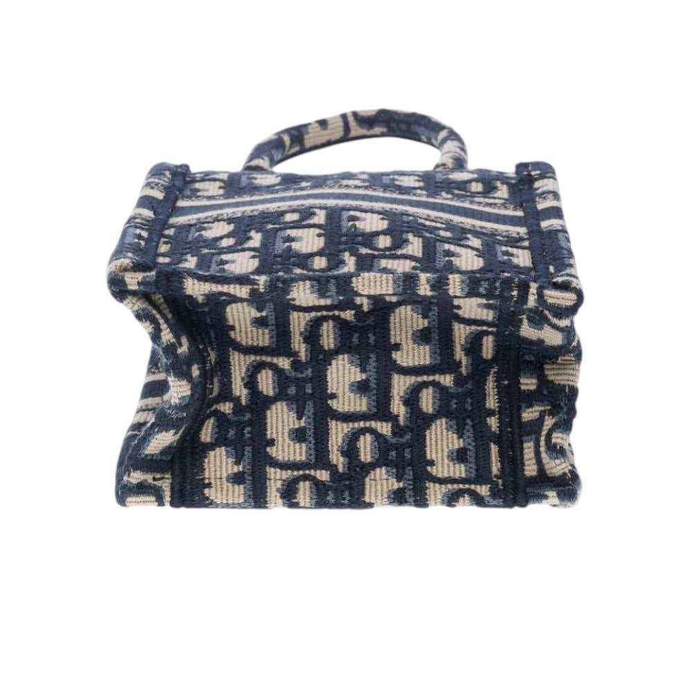 Dior Mini Book Tote Jacquard Blu