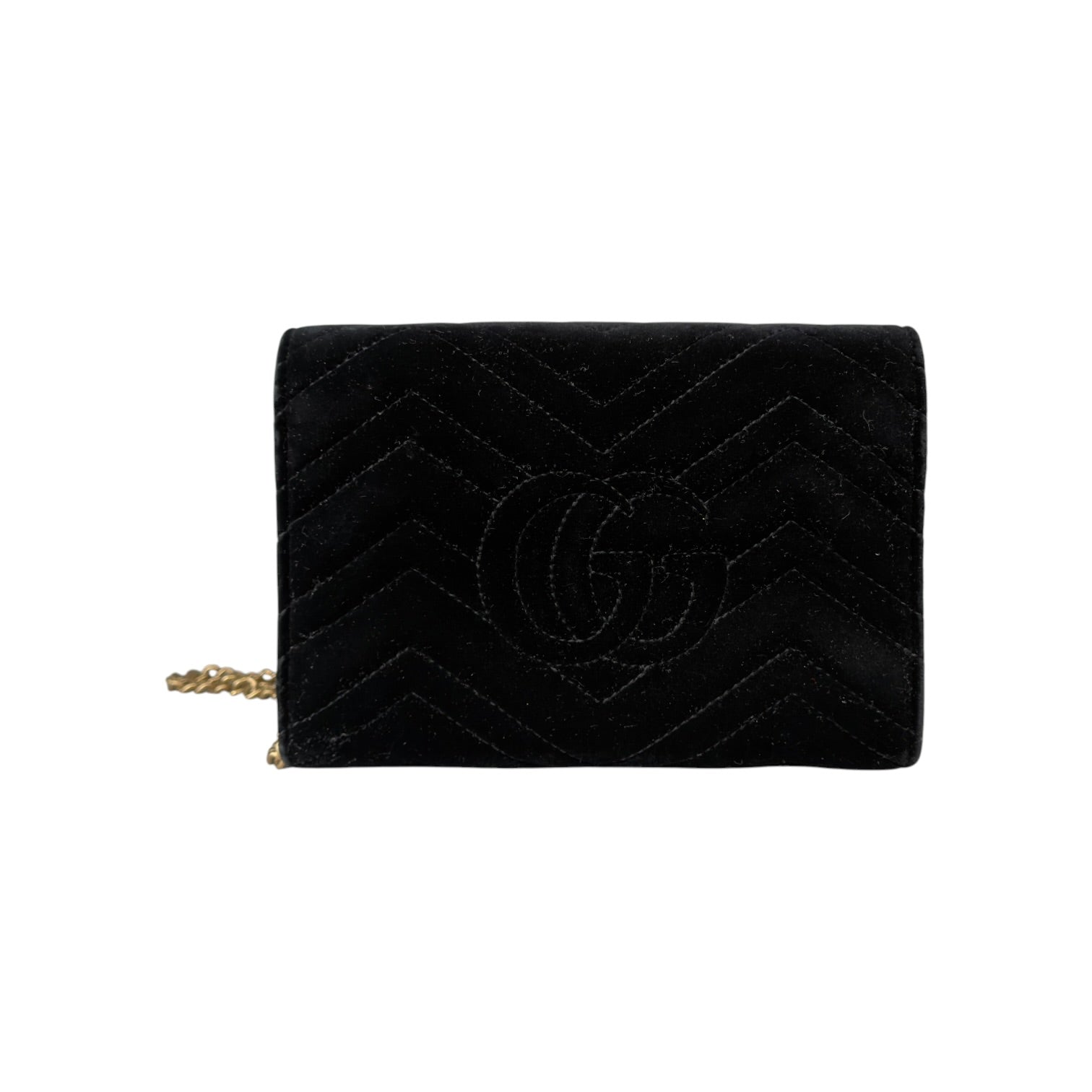 Gucci Marmont Chain Nera in Velluto