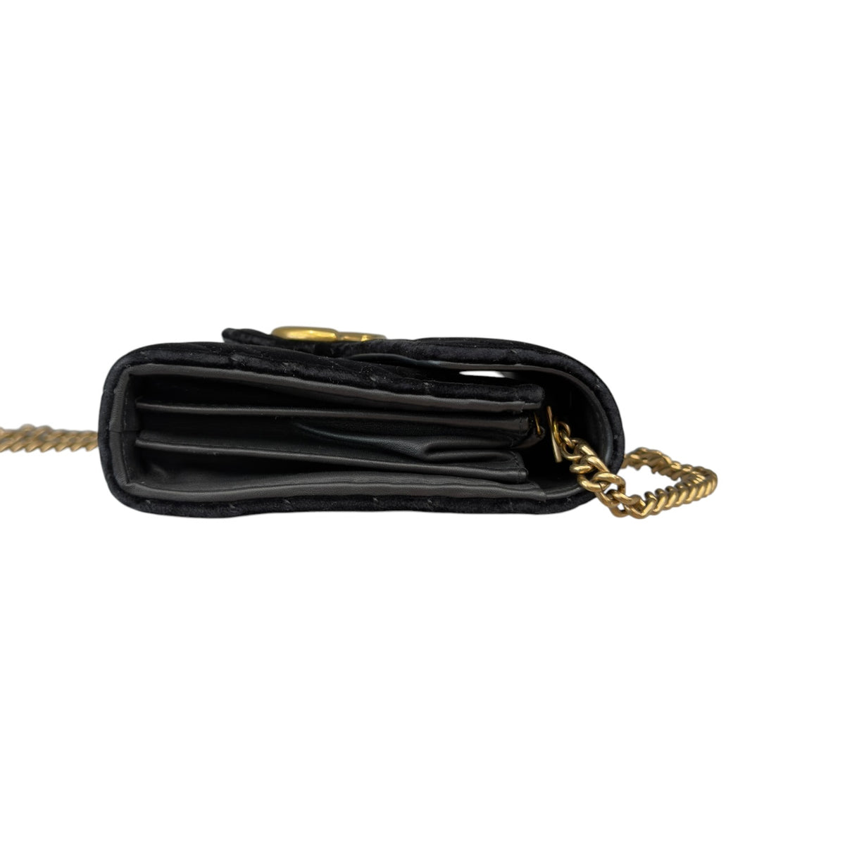 Gucci Marmont Chain Nera in Velluto