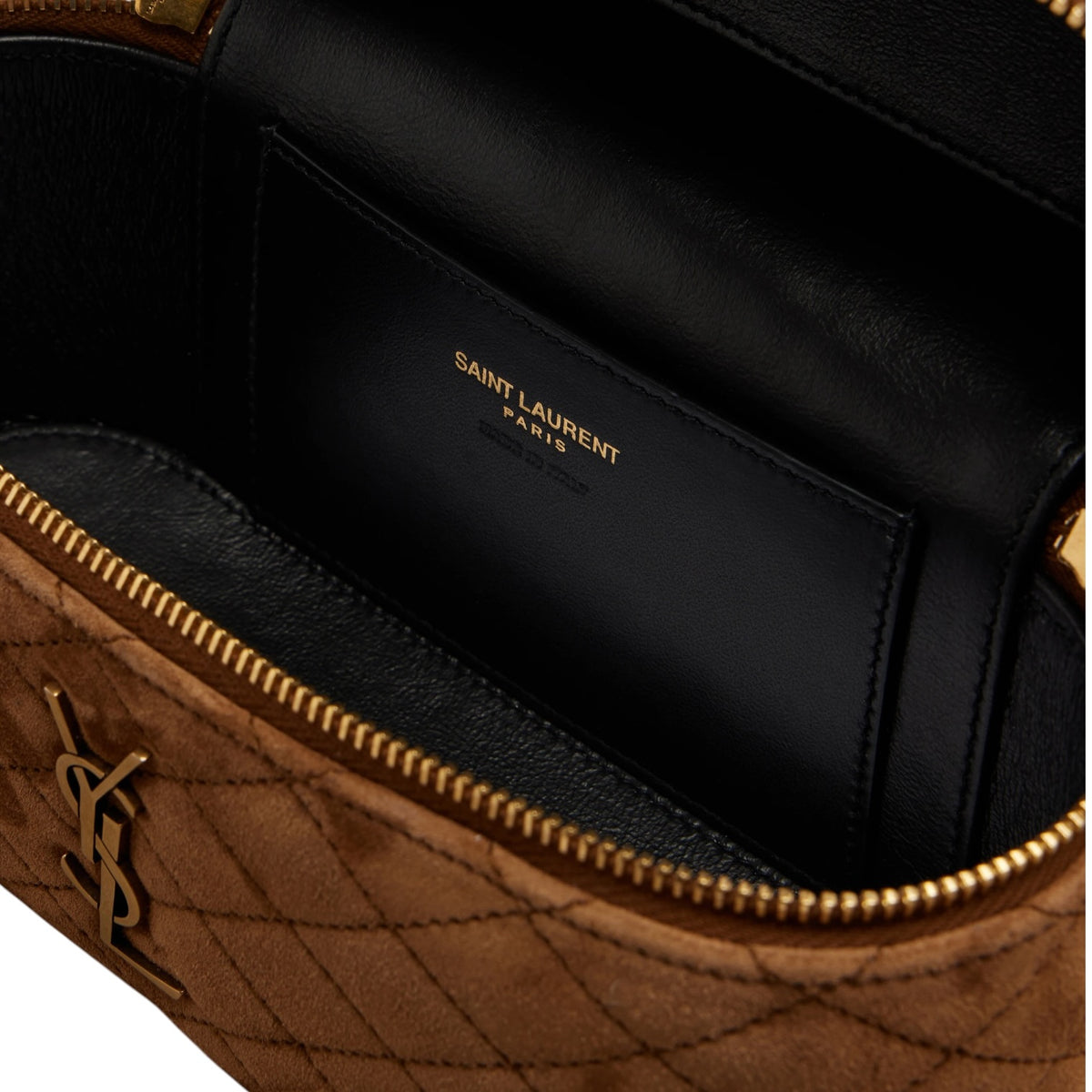 YSL Gaby Vanity Medio Marrone Scamosciato