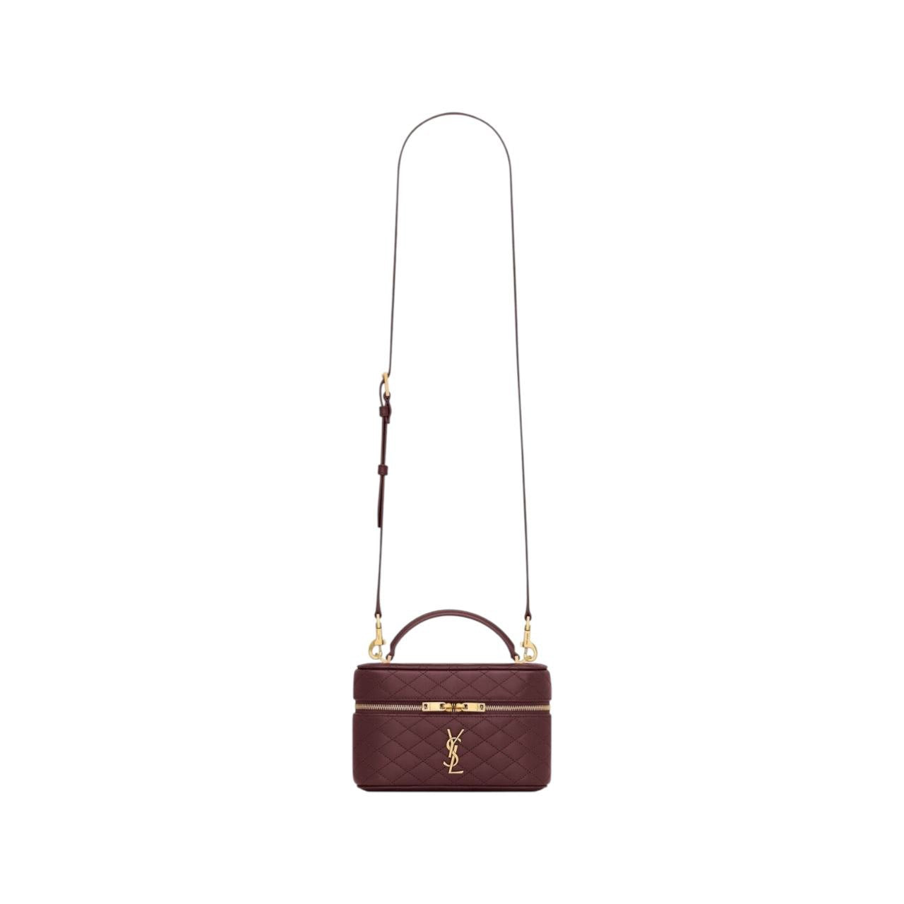 YSL Gaby Vanity Bag in pelle Bordeaux