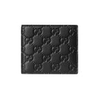 Gucci Portafoglio bi-fold GG Emblem Nero