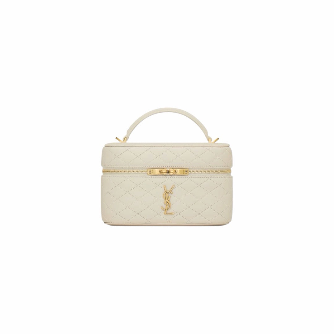 YSL Gaby Vanity Bag in pelle Bianca