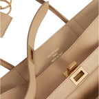 Balenciaga Bel Air Carry All Media Caffè Latte