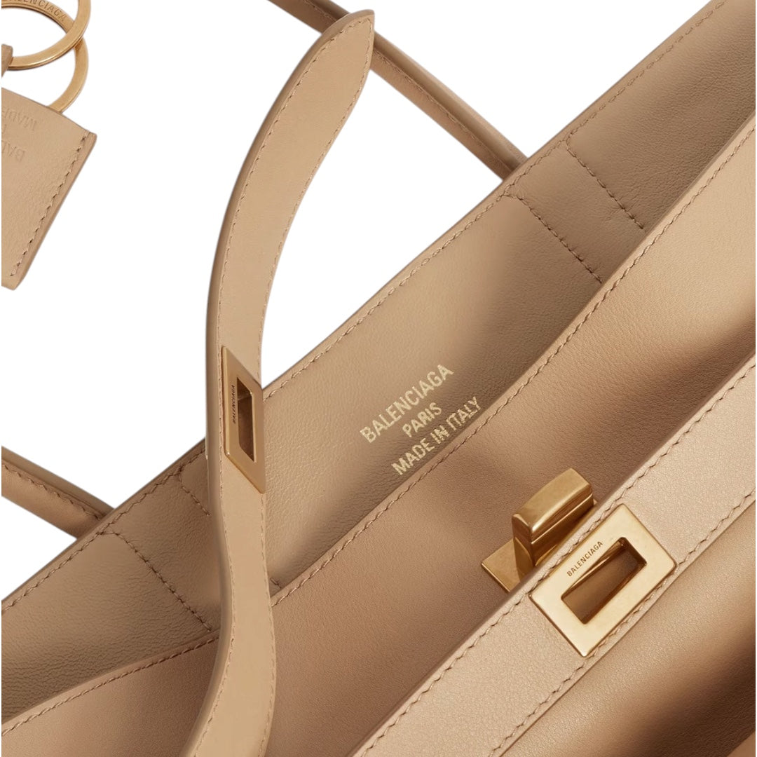 Balenciaga Bel Air Carry All Media Caffè Latte