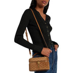 YSL Gaby Vanity Medio Marrone Scamosciato